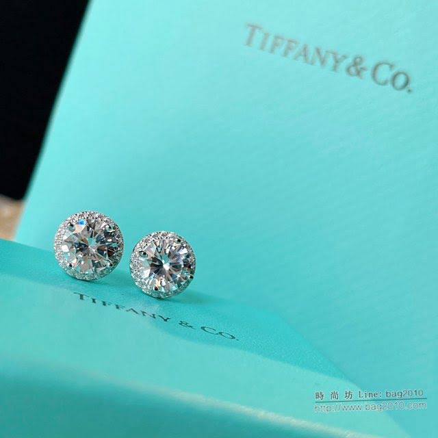 Tiffany純銀飾品 蒂芙尼女士專櫃爆款925純銀圓鑽戒指  zgt1799